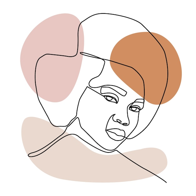 Dibujado a mano ilustración de arte de una línea