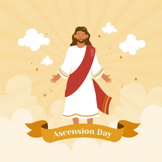Dibujado a mano ilustración del día de la ascensión