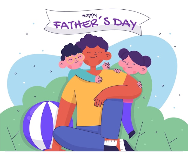 Dibujado a mano ilustración del día del padre