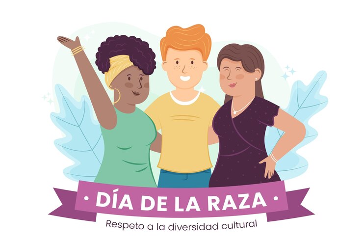 Vector dibujado a mano ilustración dia de la raza