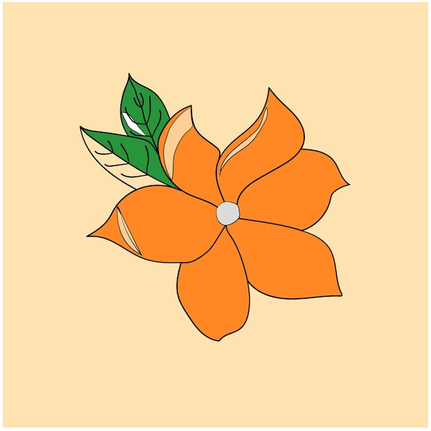 Dibujado a mano ilustración de flores