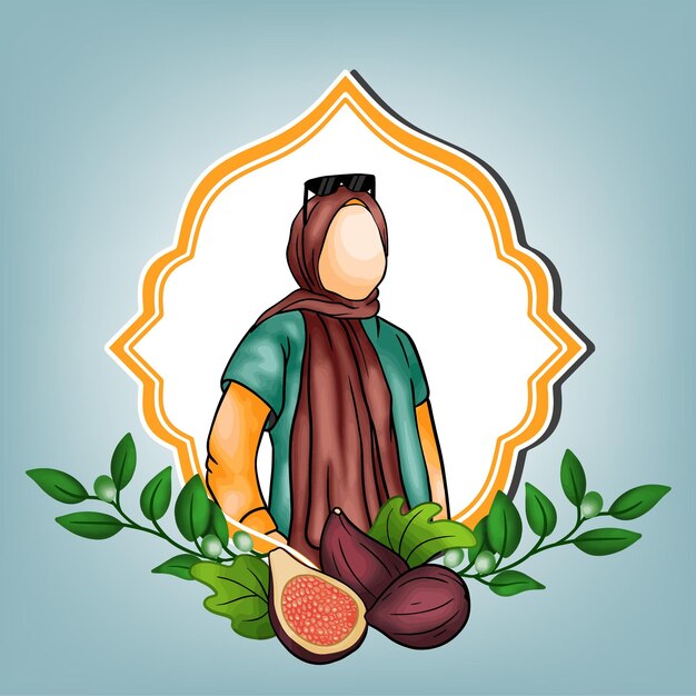 Dibujado a mano ilustración de ramadan kareem