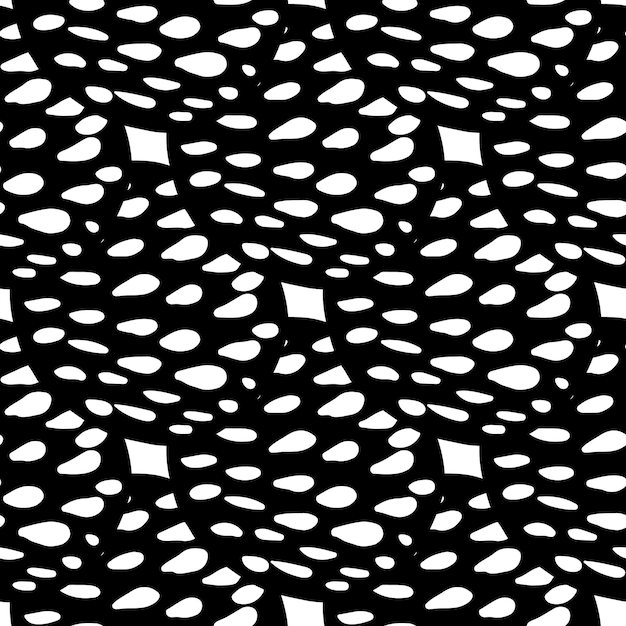 Dibujado a mano punto negro formas de patrones sin fisuras. fondo de pantalla de círculo de doodle. textura punteada geométrica abstracta. ilustración vectorial