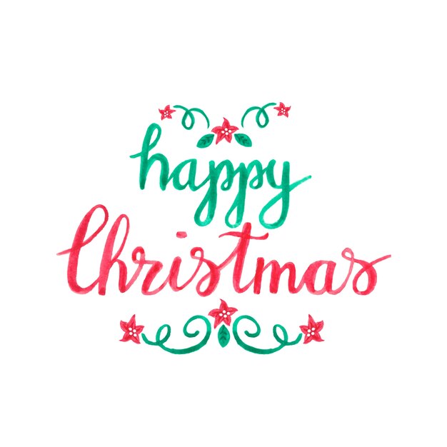 Dibujado a mano saludo de Navidad