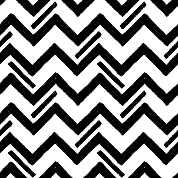 Vector dibujado a mano con textura zig zag de patrones sin fisuras ilustración vectorial