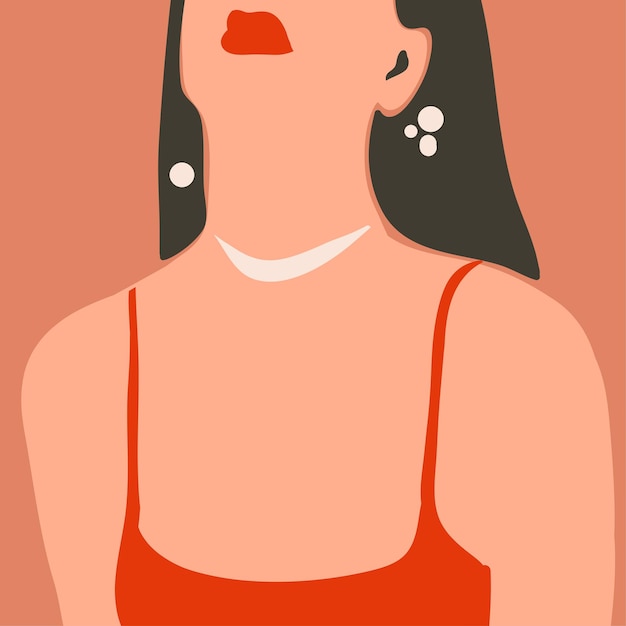 Dibujado a mano vector abstracto gráfico de moda arte moderno contemporáneo ilustración de moda estética con mujeres modernas hermosas bohemias estilo de moda minimalista Conjunto de dibujo abstracto de cuerpo de mujer vectorial