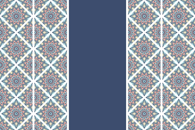 Dibujado a mano vintage mandala de patrones sin fisuras