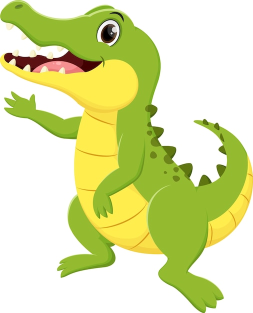El dibujante de dibujos animados del cocodrilo