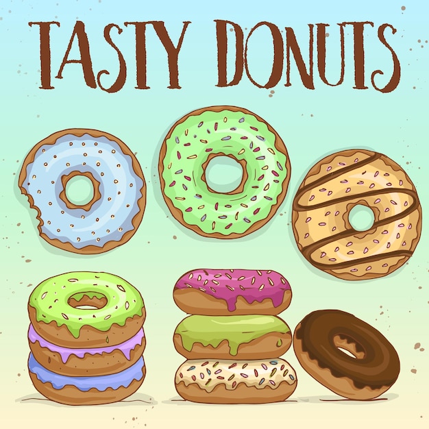 Dibujar y colorear diferentes tipos de postres.