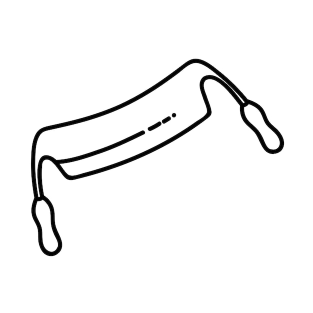 Dibujar icono de cuchillo herramienta de carpintería dibujado a mano ilustración vectorial