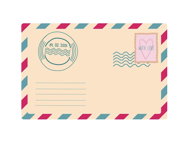 Dibujar a mano la carta del día de San Valentín llena de corazón. Ilustración para tarjetas de felicitación, estampados, volantes.