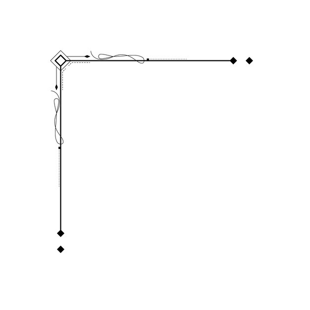 Dibujar a mano las formas de las esquinas, la decoración floral, el diseño vectorial, el boceto de doodle, el estilo para bodas y banderas.