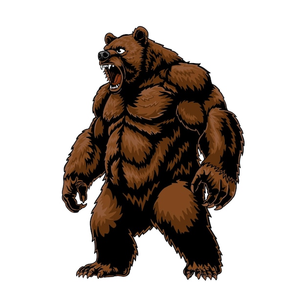 Dibujar a mano el oso pardo
