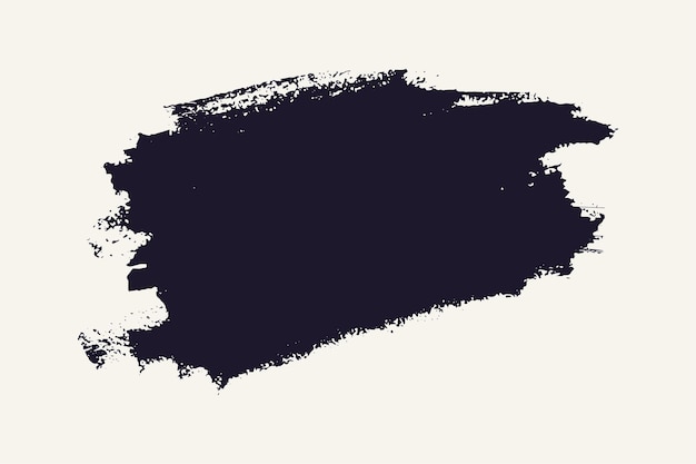 Dibujar a mano plantilla de trazo de pincel vectorial de color negro
