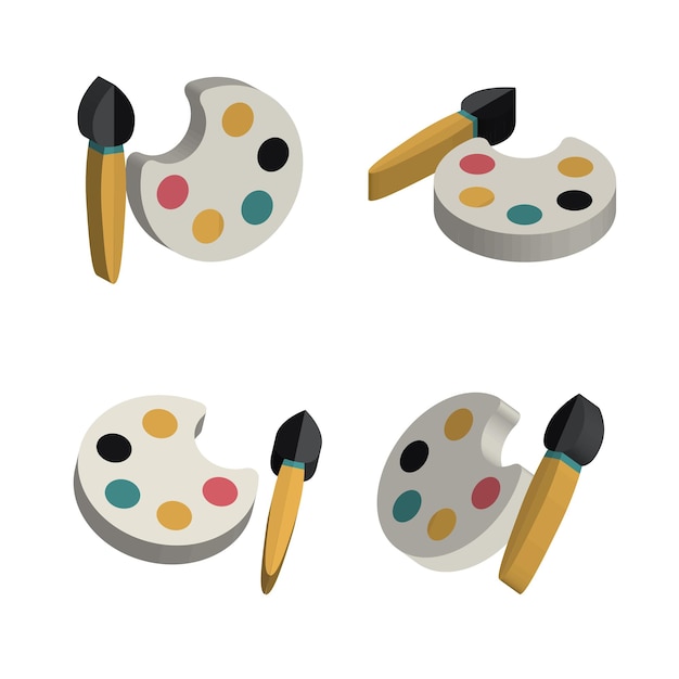dibujo 3D colorido concepto vectorial realista