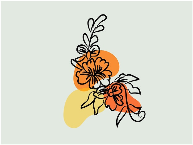 un dibujo de una abeja con una flor en él