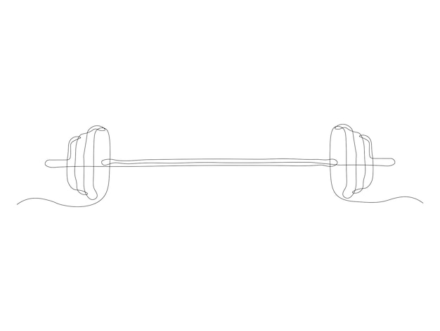 dibujo abstracto de barra continua de una sola línea de arte de dibujo a mano