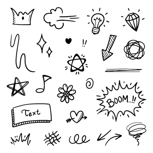 dibujo abstracto de línea delgada dibujado a mano en ilustración vectorial