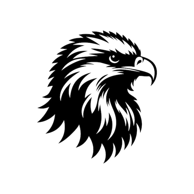 un dibujo de un águila con un fondo blanco