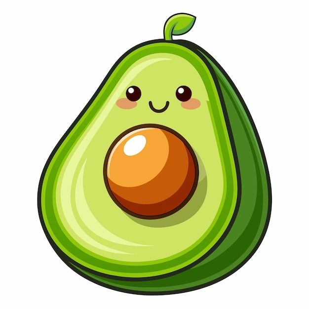 El dibujo animado del aguacate