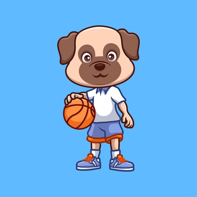 El dibujo animado de baloncesto del pub