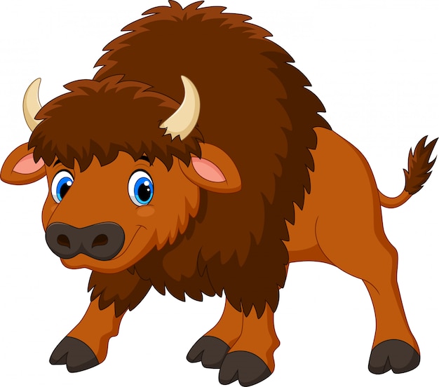 El dibujo animado del bisonte