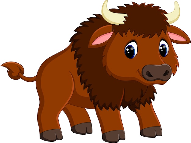 El dibujo animado del bisonte