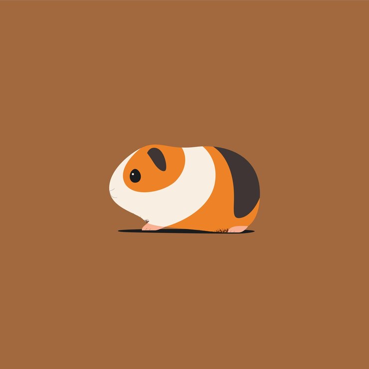 Vector un dibujo animado de hámster