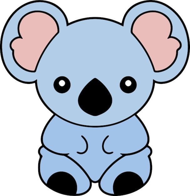 El dibujo animado de Koala es una ilustración vectorial de clipart de Koala.
