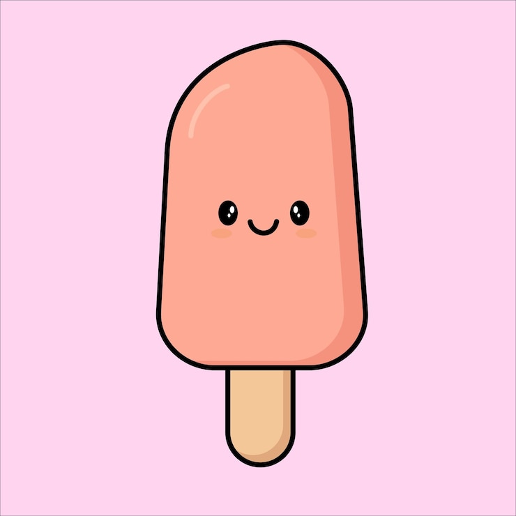 El dibujo animado de las paletas rosadas