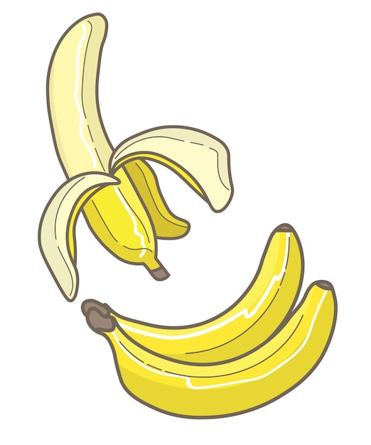El dibujo animado del plátano