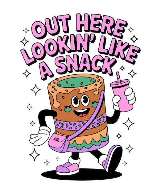 El dibujo animado de Snack Cake