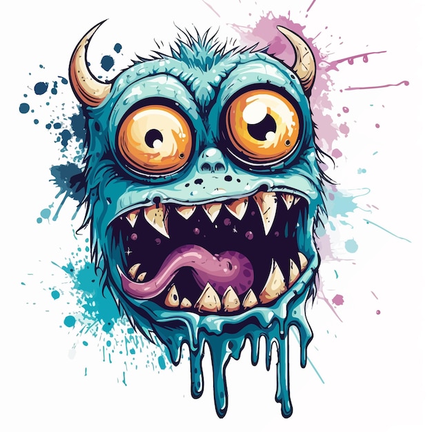 Vector el dibujo animado de zombies monstruos