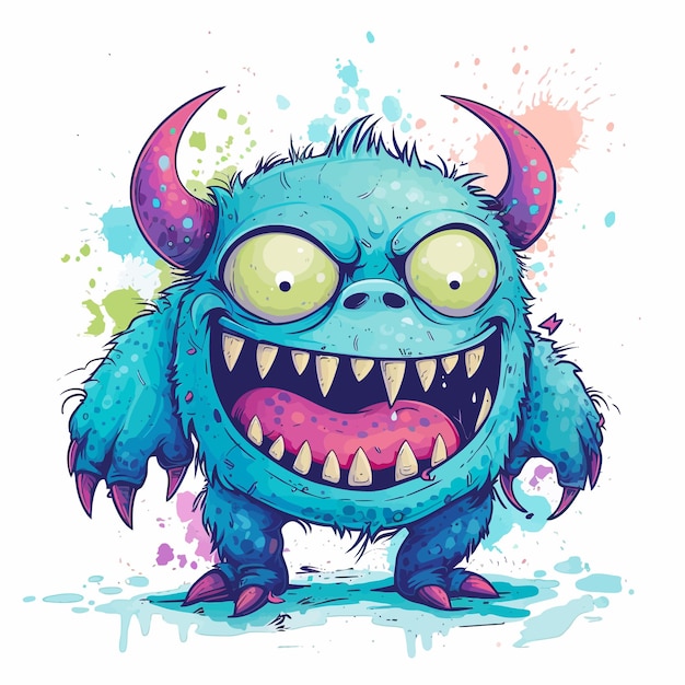 Vector el dibujo animado de zombies monstruos