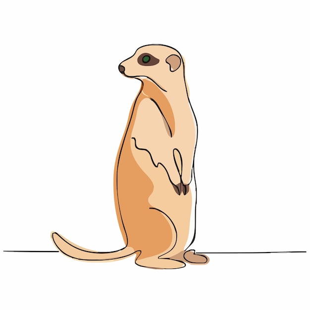 un dibujo de un animal marrón con ojos verdes y un fondo marrón y blanco