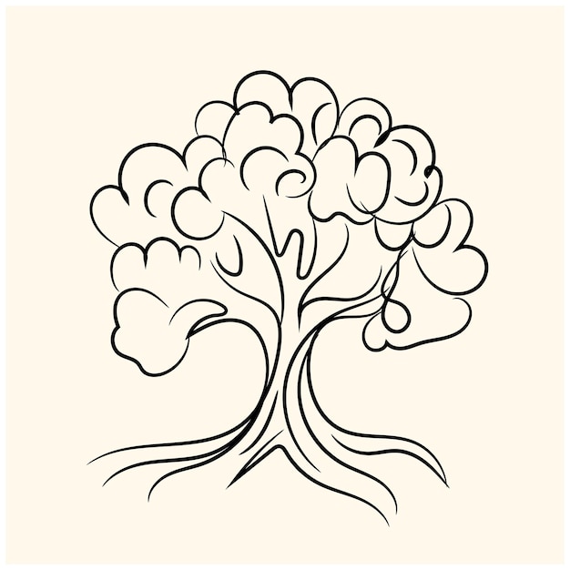 un dibujo de un árbol con una cita del libro cita el nombre cita
