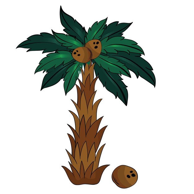 un dibujo de un árbol con pájaros en él