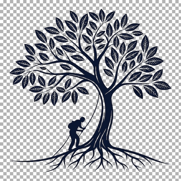 un dibujo de un árbol con la palabra roble en él