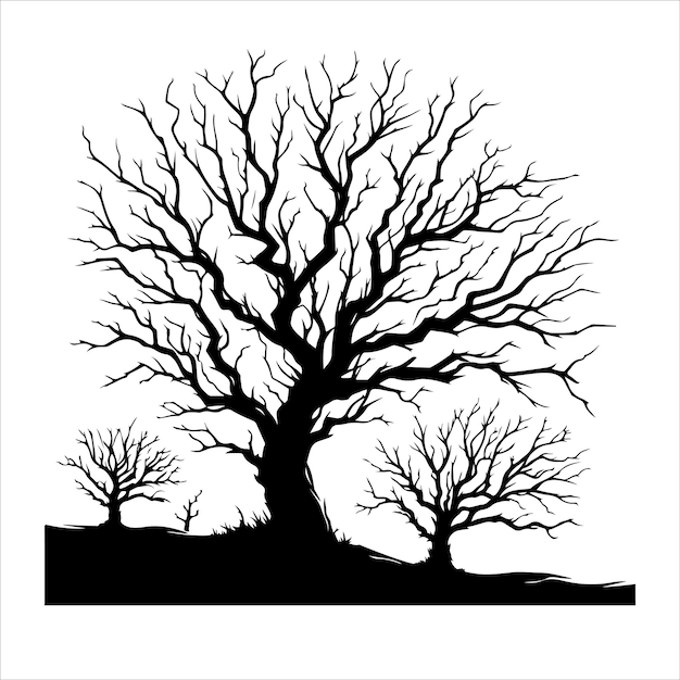 un dibujo de un árbol con las palabras "invierno" en él