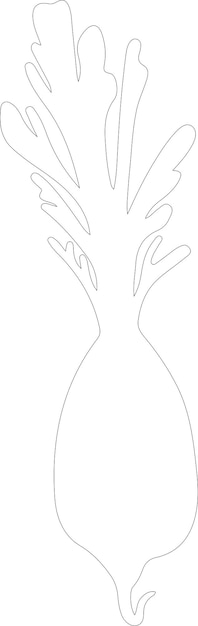 un dibujo de un árbol con un tallo largo
