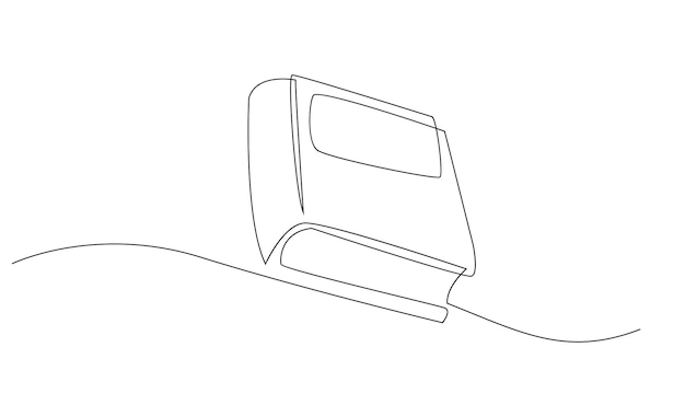 Dibujo de arte de línea continua de la ilustración de libros
