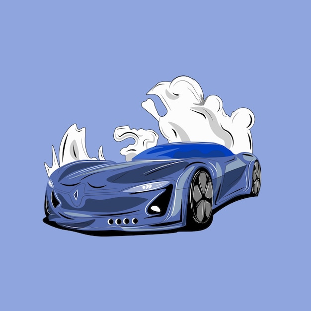 dibujo de arte vectorial de coche