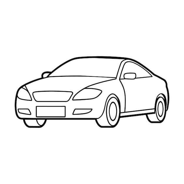 un dibujo de un auto con la palabra auto escrita