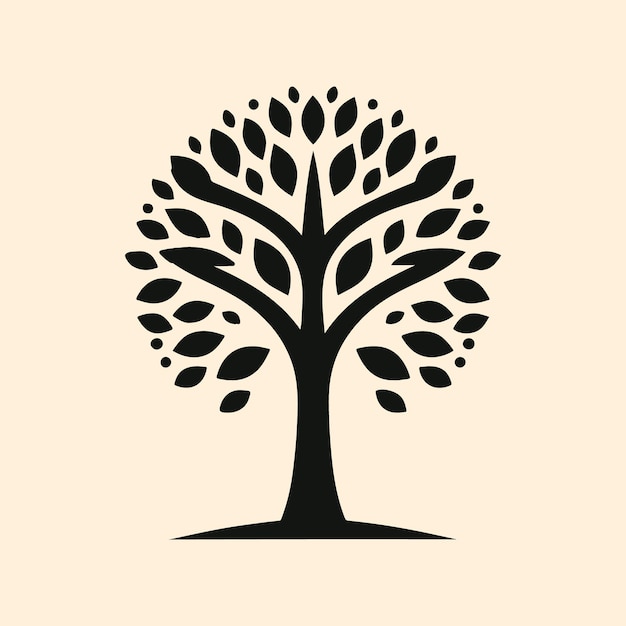un dibujo en blanco y negro de un árbol con las palabras "árbol" en él