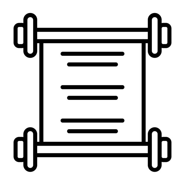 un dibujo en blanco y negro de una balanza de peso