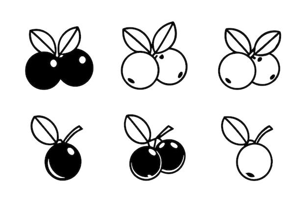 dibujo en blanco y negro de bayas negras con un fondo blanco