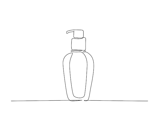 un dibujo en blanco y negro de una botella de perfume