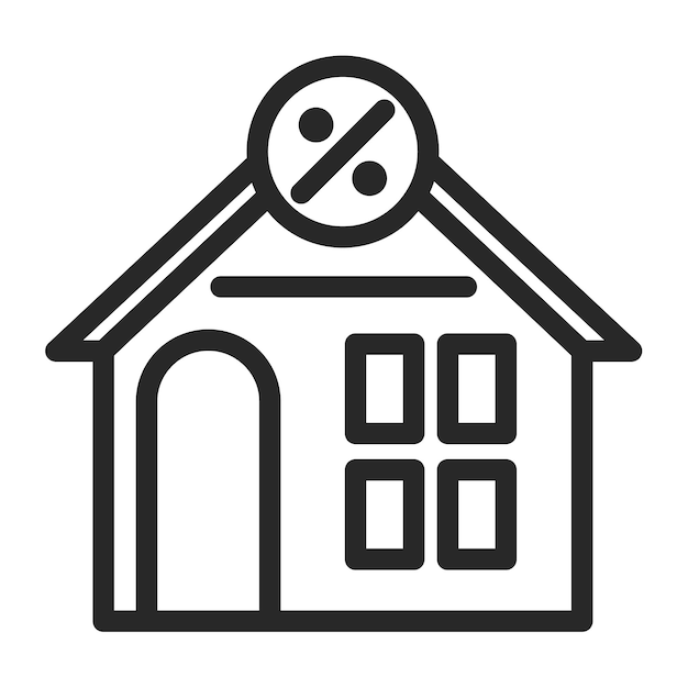 un dibujo en blanco y negro de una casa con una pegatina de no fumar en ella