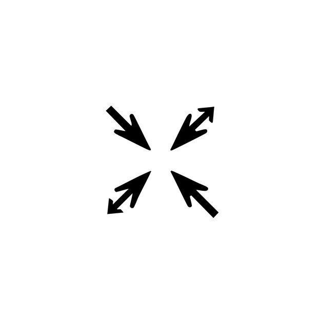 Un dibujo en blanco y negro de un círculo con flechas que apuntan a la derecha