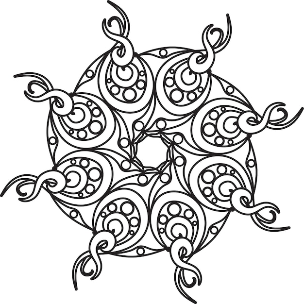 Un dibujo en blanco y negro de un círculo con las palabras 'celta' en él
